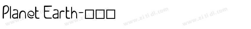 Planet Earth字体转换